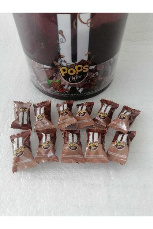 U Pops Caffee Kahve Dolgulu Şekerleme 1 Kg Silindir Kutu