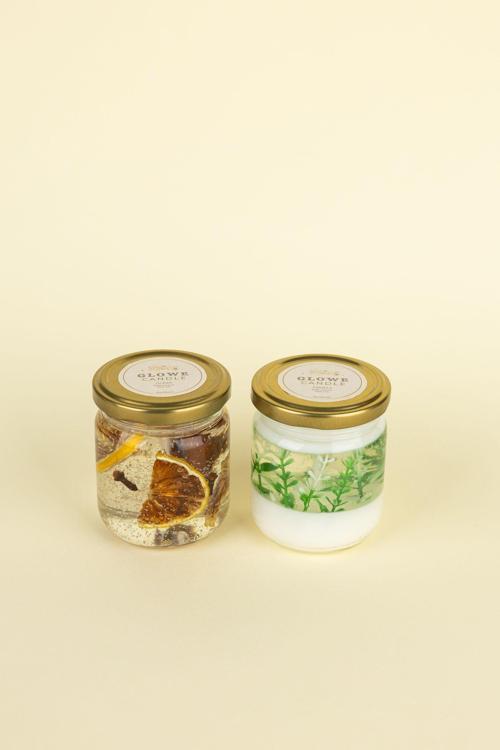 2'Li  Lavanta Aromalı Dekoratif Jel Mum