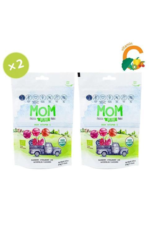 Organik Lolipop (Çilek, Karpuz, Yaban Mersini) 2'li Paket
