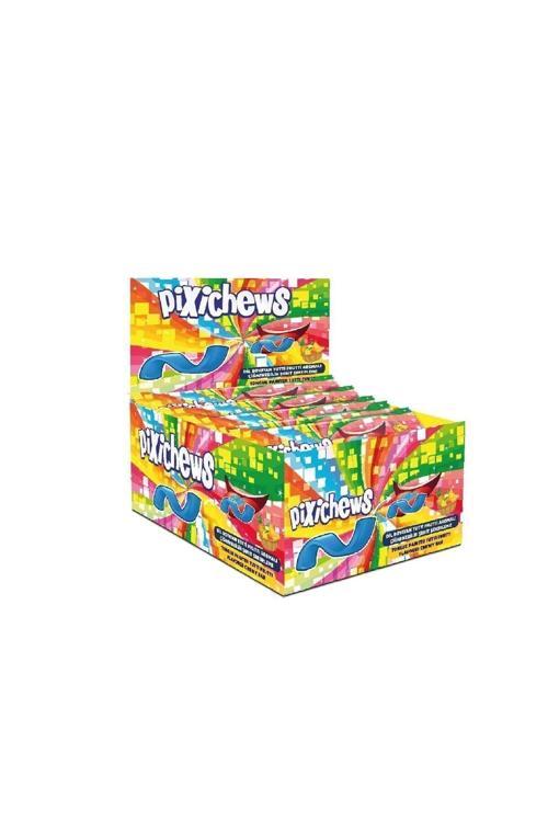 Chews; Meyve Aromalı Dil Boyayan Yumuşak Şerit Şekerleme 7 Gr X 60 Adet/1 Kutu.
