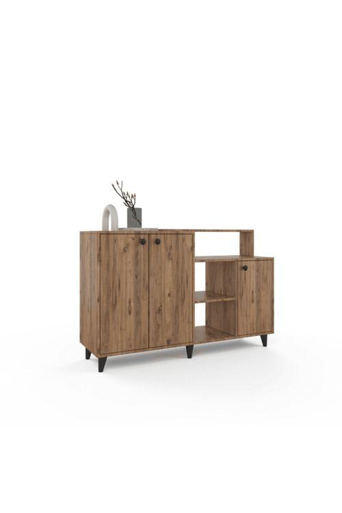 Siena Şifonyer / Konsol - Atlantik Çam - Çam Rengi - 4 Kapaklı