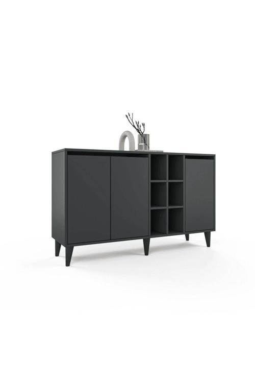 Terra Konsol - Antrasit - 3 Kapaklı