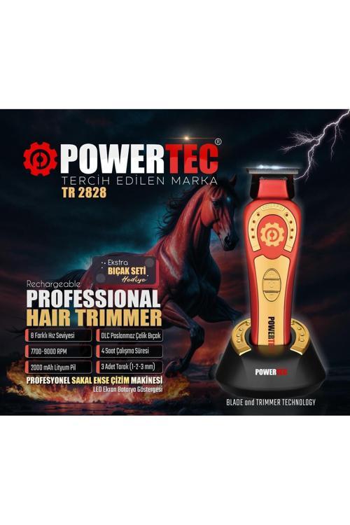 TR-2828 Tam Profesyonel 9.000rpm 8 Kademeli Sakal Ense Kesim-Çizim Makinesi +Yedek DLC Bıçak Seti