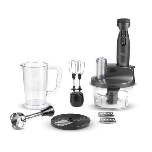 Gourmet Pro Blender Seti Metalik Gri-2000 w cam hazneli