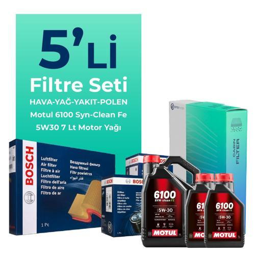 Amarok 2.0 Dizel Filtre Bakım Seti Motul Motor Yağlı (2010-2017) 5 Li