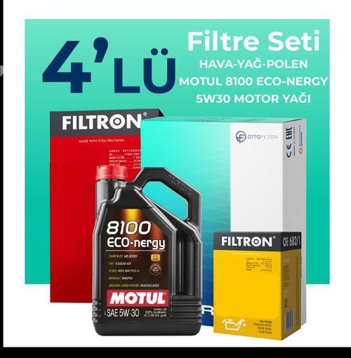 Seat İbiza 1.2 TSi Filtre Bakım Seti Motul Motor Yağlı (2011-2015) 4 Lü