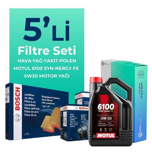 Seat İbiza 1.4 Dizel Filtre Bakım Seti Motul Motor Yağlı (2003-2006) 5 Li