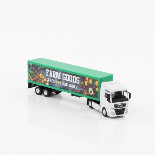 1:64 Ölçek Metal Kafalı Volvo Dorseli Tır Yaklaşık 30 Cm