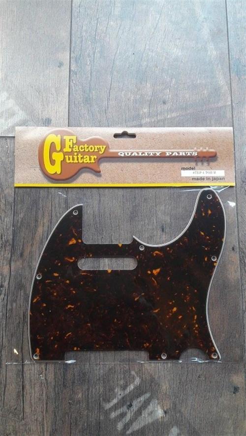 TEP-1TOR-B 8 Delikli Tortoise Shell Telecaster Pickguard