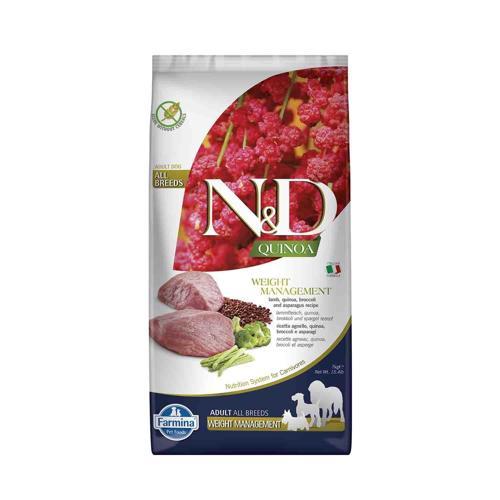 Quinoa Weight Management Kilolu Köpekler İçin Kuzu Etli Yetişkin Köpek Maması 7 kg