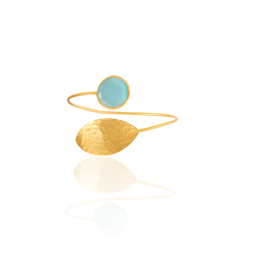 Kadir Jewellery 22 Ayar Altın Kaplama Zirkon Taşlı Ayarlanabilir Trend Bilezik