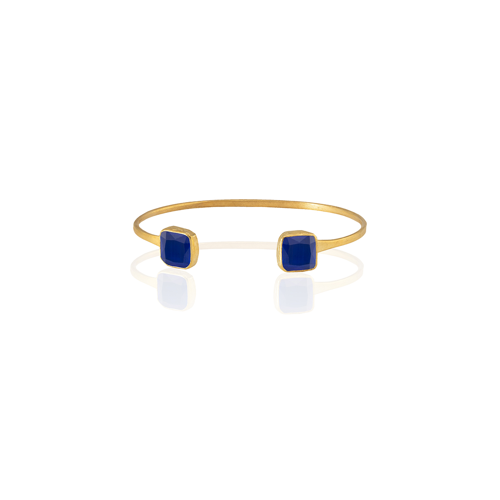 Kadir Jewellery 22 Ayar Altın Kaplama El İşçiliği Zirkon Taşlı Kadın Charm Bileklik