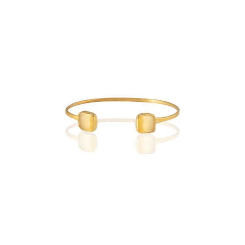 Kadir Jewellery 22 Ayar Altın Kaplama El İşçiliği Zirkon Taşlı Kadın Charm Bileklik