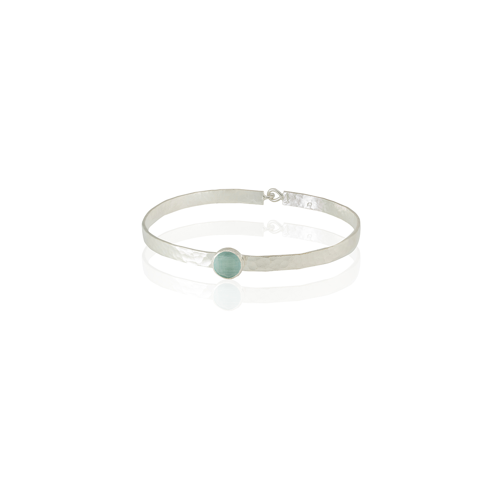Kadir Jewellery 925 Ayar Gümüş Kaplama El İşçiliği Zirkon Taşlı Kadın Kelepçe Bilezik