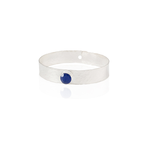 Kadir Jewellery 925 Ayar Gümüş Kaplama El İşçiliği Zirkon Taşlı Kadın Kelepçe Bilezik