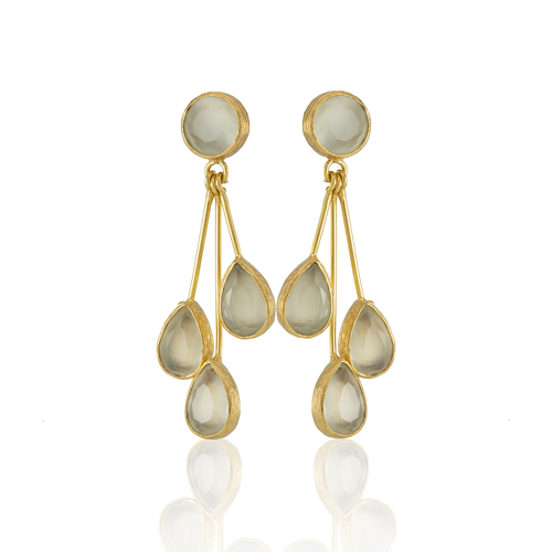 Kadir Jewellery 22 Ayar Altın Kaplama Vintage Küpe -El İşçiliği Ve Hipoalerjenik Küpe