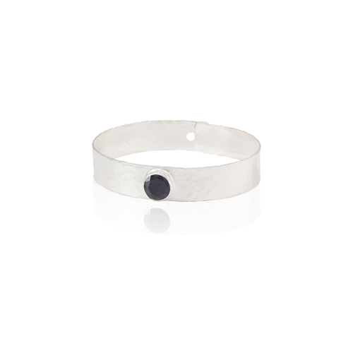 Kadir Jewellery 925 Ayar Gümüş Kaplama El İşçiliği Zirkon Taşlı Kadın Kelepçe Bilezik