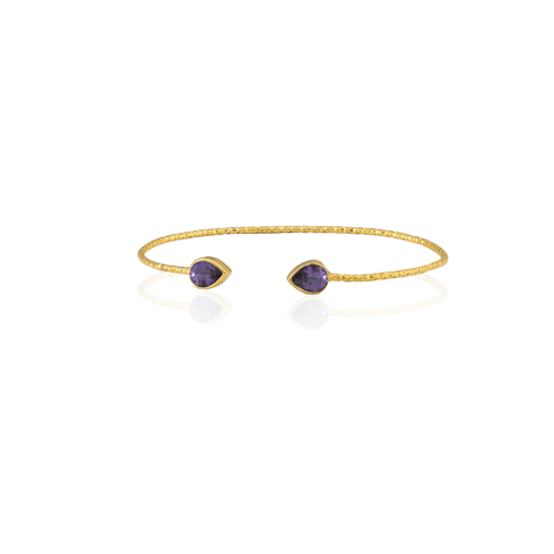 Kadir Jewellery 22 Ayar Altın Kaplama El İşçiliği Zirkon Taşlı Kadın Charm Bileklik