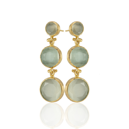 Kadir Jewellery 22 Ayar Altın Kaplama Vintage Küpe -El İşçiliği Ve Hipoalerjenik Küpe