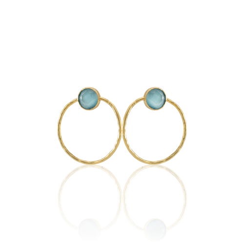 Kadir Jewellery 22 Ayar Altın Kaplama Kadın Halka Küpe -El İşçiliği Ve Hipoalerjenik Küpe