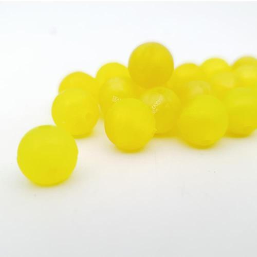 10mm Mısır Aromalı Silikon Boncuk Sarı 20 ad