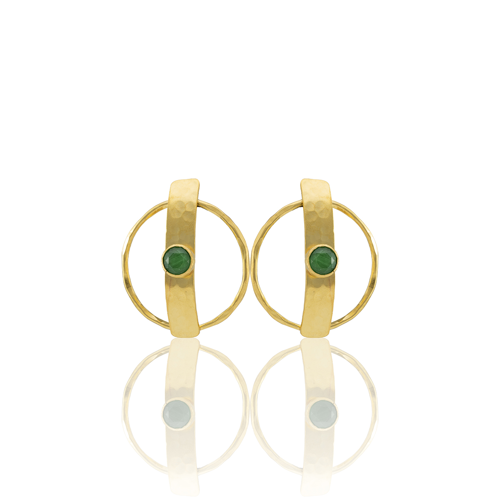 Kadir Jewellery 22 Ayar Altın Kaplama Vintage Küpe -El İşçiliği Ve Hipoalerjenik Küpe