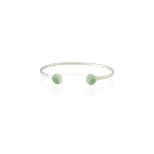 Kadir Jewellery 925 Ayar Gümüş Kaplama El İşçiliği Zirkon Taşlı Kadın Charm Bileklik