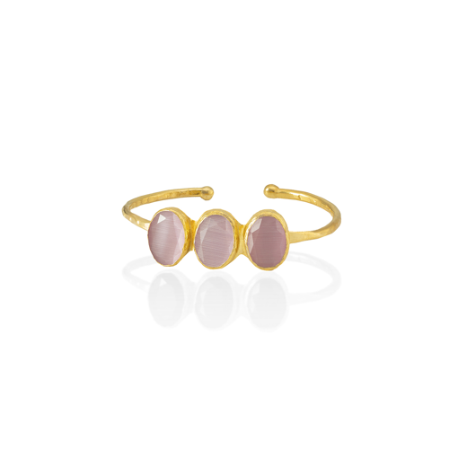 Kadir Jewellery 22 Ayar Altın Kaplama Zirkon Taşlı Ayarlanabilir Trend Bilezik