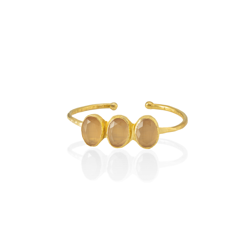 Kadir Jewellery 22 Ayar Altın Kaplama Zirkon Taşlı Ayarlanabilir Trend Bilezik