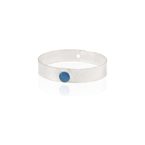 Kadir Jewellery 925 Ayar Gümüş Kaplama El İşçiliği Zirkon Taşlı Kadın Kelepçe Bilezik