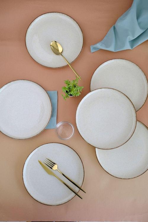Moderna Pasta Tabağı Tarçın 21cm 6 lı