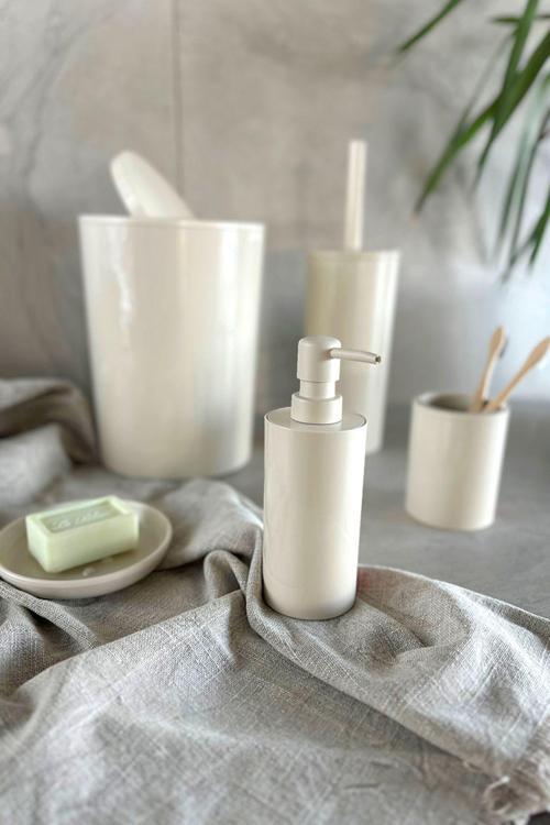 Flores 5li Banyo Seti Bej