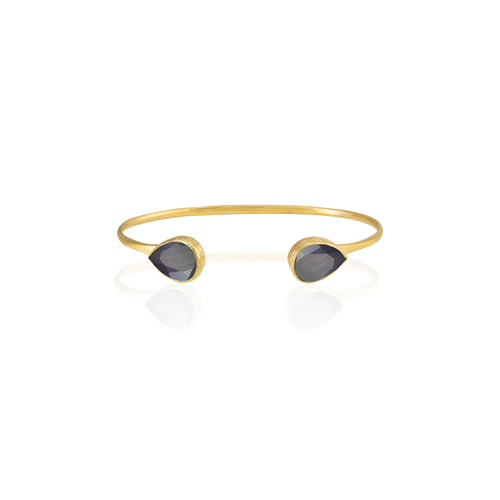 Kadir Jewellery 22 Ayar Altın Kaplama El İşçiliği Zirkon Taşlı Kadın Charm Bileklik