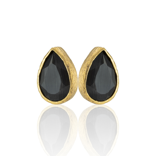 Kadir Jewellery 22 Ayar Altın Kaplama Kadın Minimal Küpe -El İşçiliği Ve Hipoalerjenik Küpe