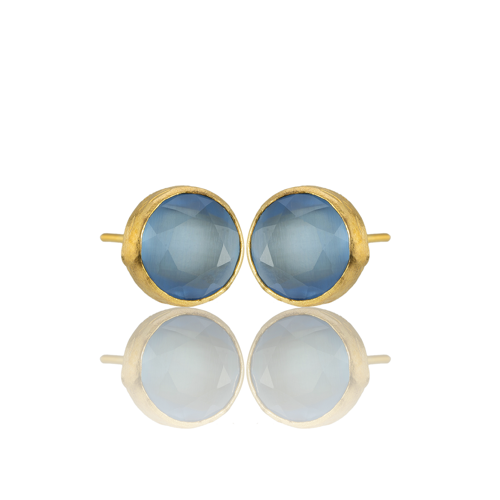 Kadir Jewellery 22 Ayar Altın Kaplama Kadın Minimal Küpe -El İşçiliği Ve Hipoalerjenik Küpe