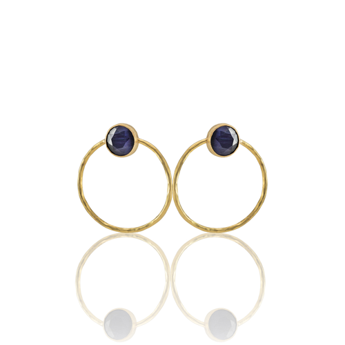Kadir Jewellery 22 Ayar Altın Kaplama Kadın Halka Küpe -El İşçiliği Ve Hipoalerjenik Küpe