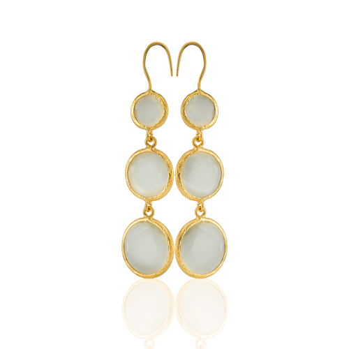 Kadir Jewellery 22 Ayar Altın Kaplama Vintage Küpe -El İşçiliği Ve Hipoalerjenik Küpe