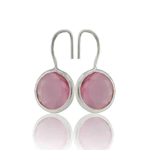 Kadir Jewellery Gümüş Kaplama Kadın Taşlı Küpe -El İşçiliği Ve Hipoalerjenik Küpe