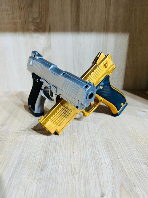Boncuklu  Altın ve Gümüş Renk Boncuk Atan Silah 2 Adet + 21 Paket Boncuk