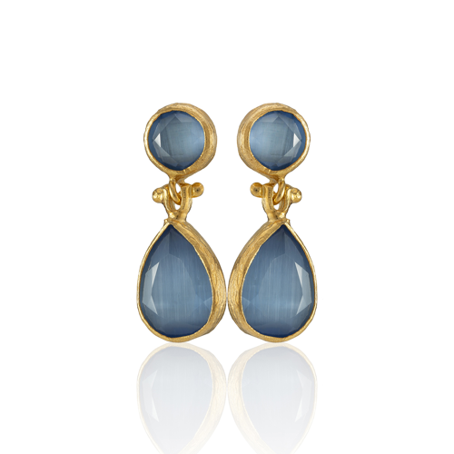 Kadir Jewellery 22 Ayar Altın Kaplama Vintage Küpe -El İşçiliği Ve Hipoalerjenik Küpe