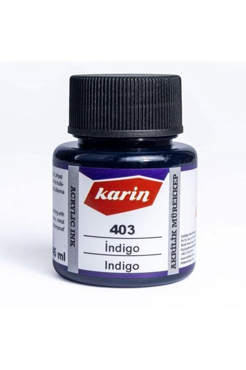Hat Mürekkebi-Kaligrafi Mürekkebi-Akrilik Mürekkep Indigo 403-45Ml