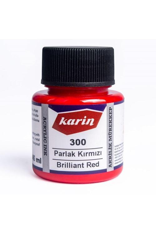 Hat Mürekkebi-Kaligrafi Mürekkebi-Akrilik Mürekkep Parlak Kırmızı 300-45Ml