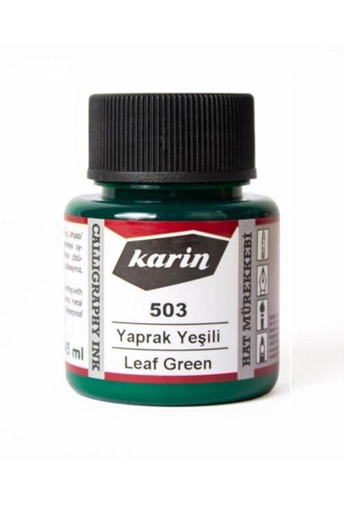 Hat Mürekkebi-Kaligrafi Mürekkebi-Akrilik Mürekkep Yaprak Yeşili 503-45Ml