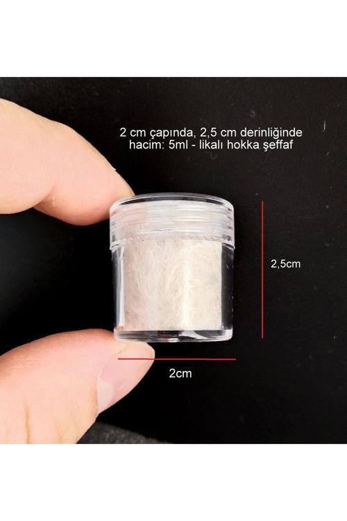 Likalı Hokka Şeffaf-Hat Sanatı, Kaligrafi, Minyatür, Tezhip, Boyama Mürekkep Kutusu-5Ml