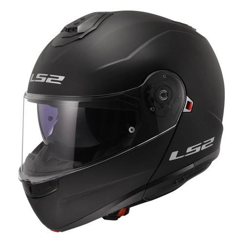 KASK LS2 STROBE 2 MAT SİYAH ÇENE AÇILIR