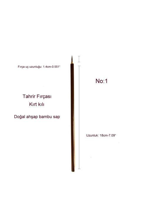 Tahrir Fırçası Kurt Kılı No:1, Çini, Seramik, Tezhip, Minyatür, Boyama, Hobi İşleri-1 Adet