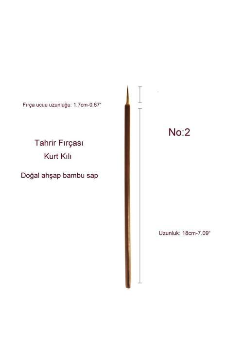 Tahrir Fırçası Kurt Kılı No:2, Çini, Seramik, Tezhip, Minyatür, Boyama, Hobi İşleri-1 Adet