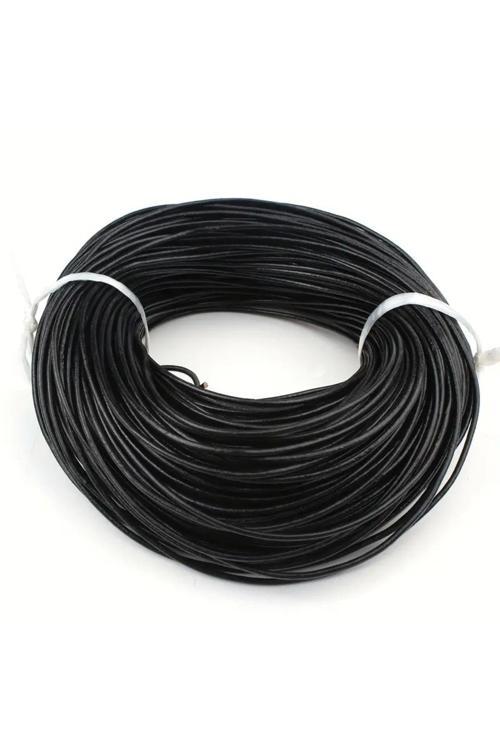 Yuvarlak Deri Kolye Ve Bileklik İpi-4.90 Metre