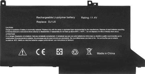 Dell Latitude 7280, 7290, 7380, 7390, DJ1J0 Notebook Bataryası Pili - Ver.1 - 3 Cell