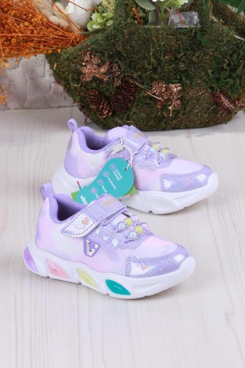 346.P25Y.177 Lila Gelato Hafif Rahat Işıklı Kız Çocuk Ayakkabı